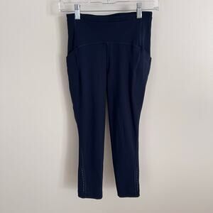 Lululemon Mineral Blue Swift Speed High-Rise Crop 21" Size 4